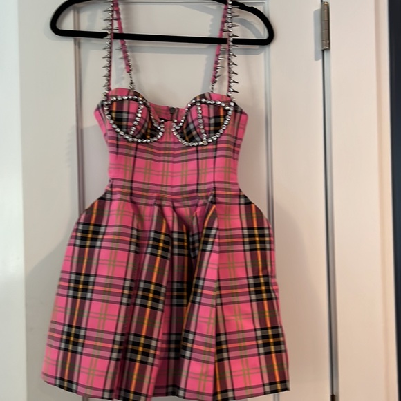 Never worn size 0 Area Crystal embellished bustier dress - Picture 2 of 2